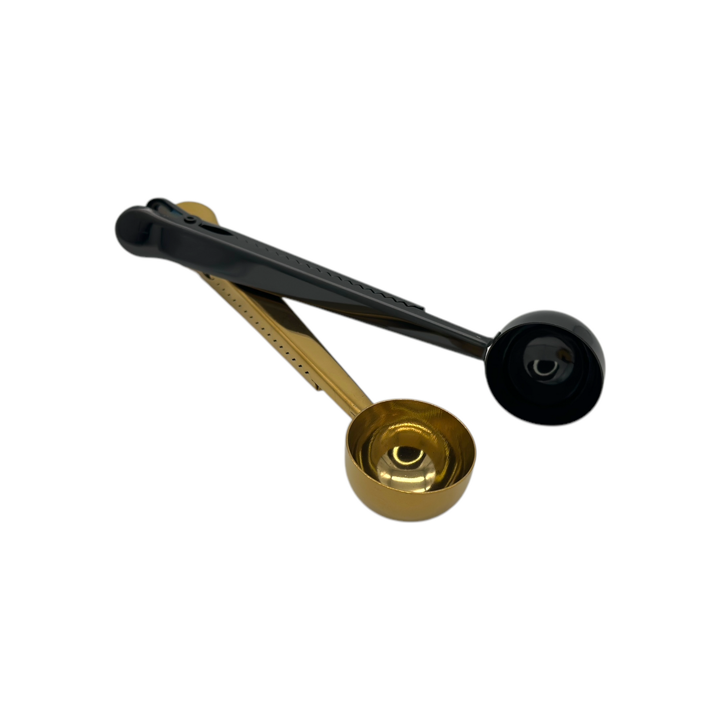 Cuchara Pinza Metal Negra/Dorada 17cm