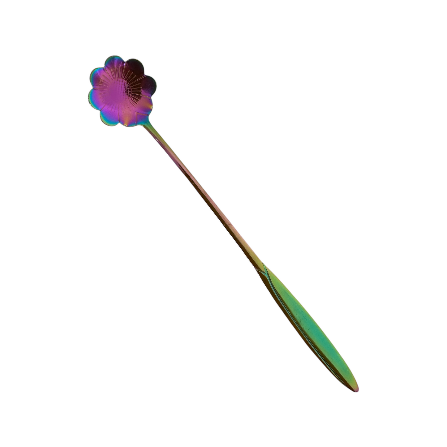 Cucharita Tornasol Flores 18cm