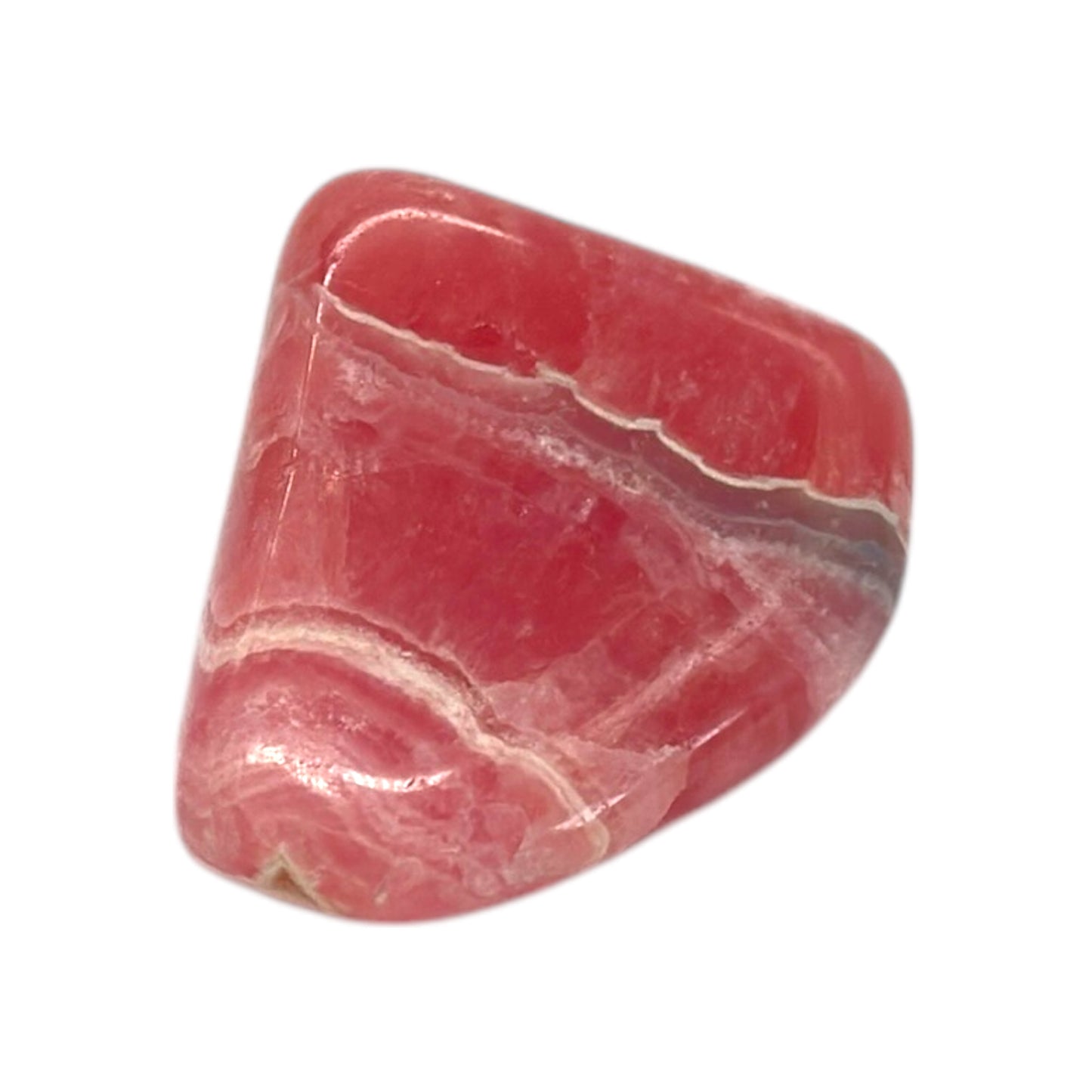 Rodocrosita Rolada Pulida (pieza ~4cm)