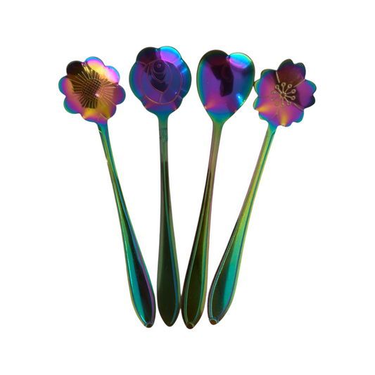 Cucharita Tornasol Flores 12cm