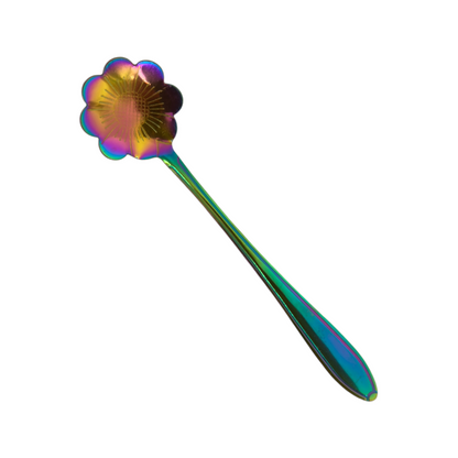 Cucharita Tornasol Flores 12cm