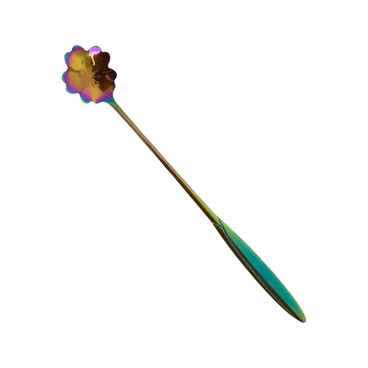 Cucharita Tornasol Flores 18cm