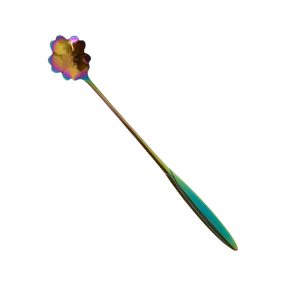 Cucharita Tornasol Flores 18cm