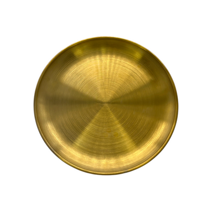 Plato Acero Dorado 20cm