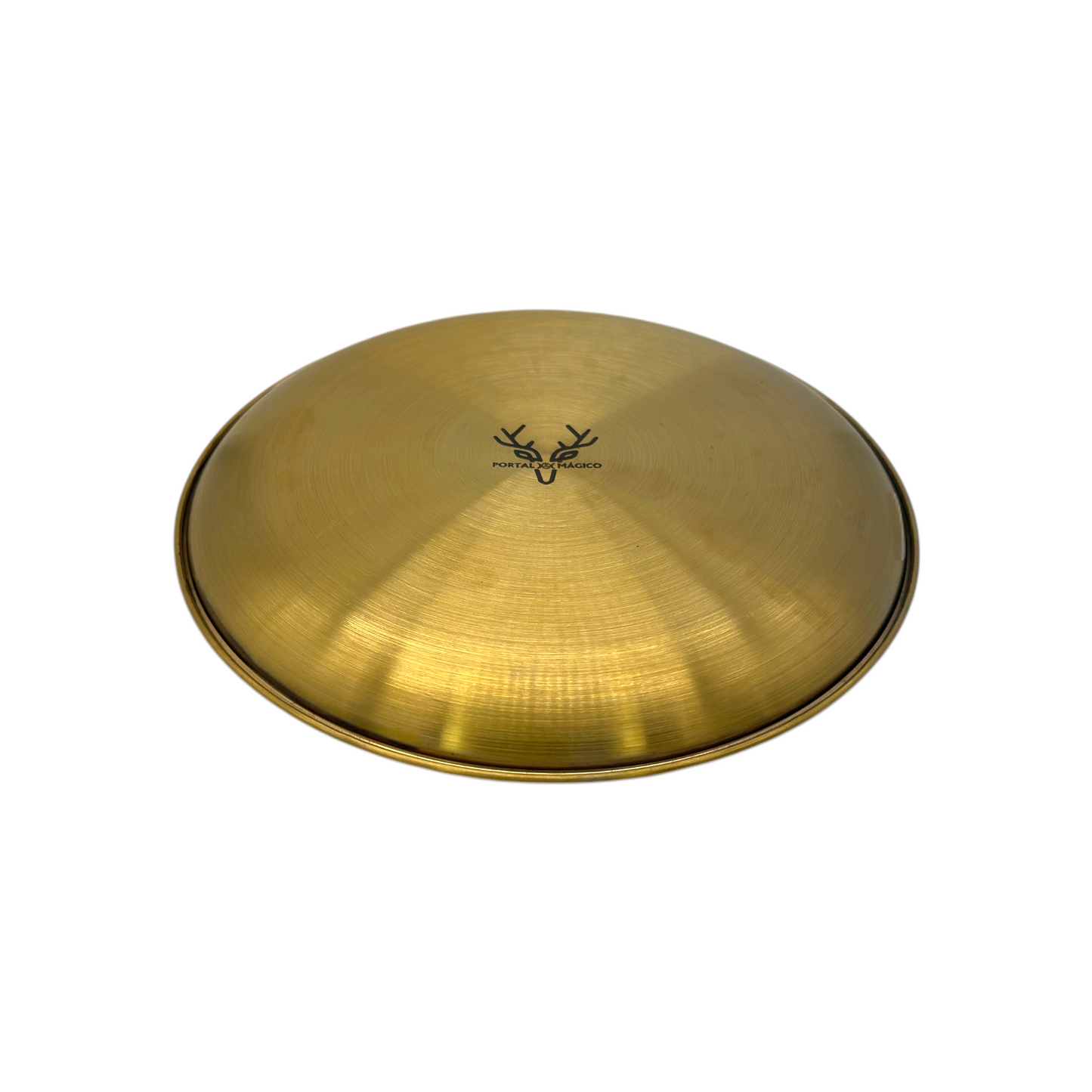 Plato Acero Dorado 20cm