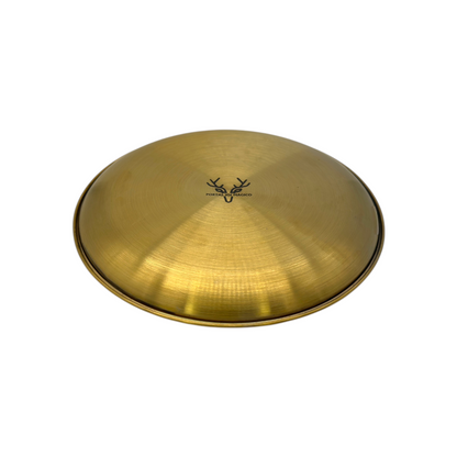 Plato Acero Dorado 20cm