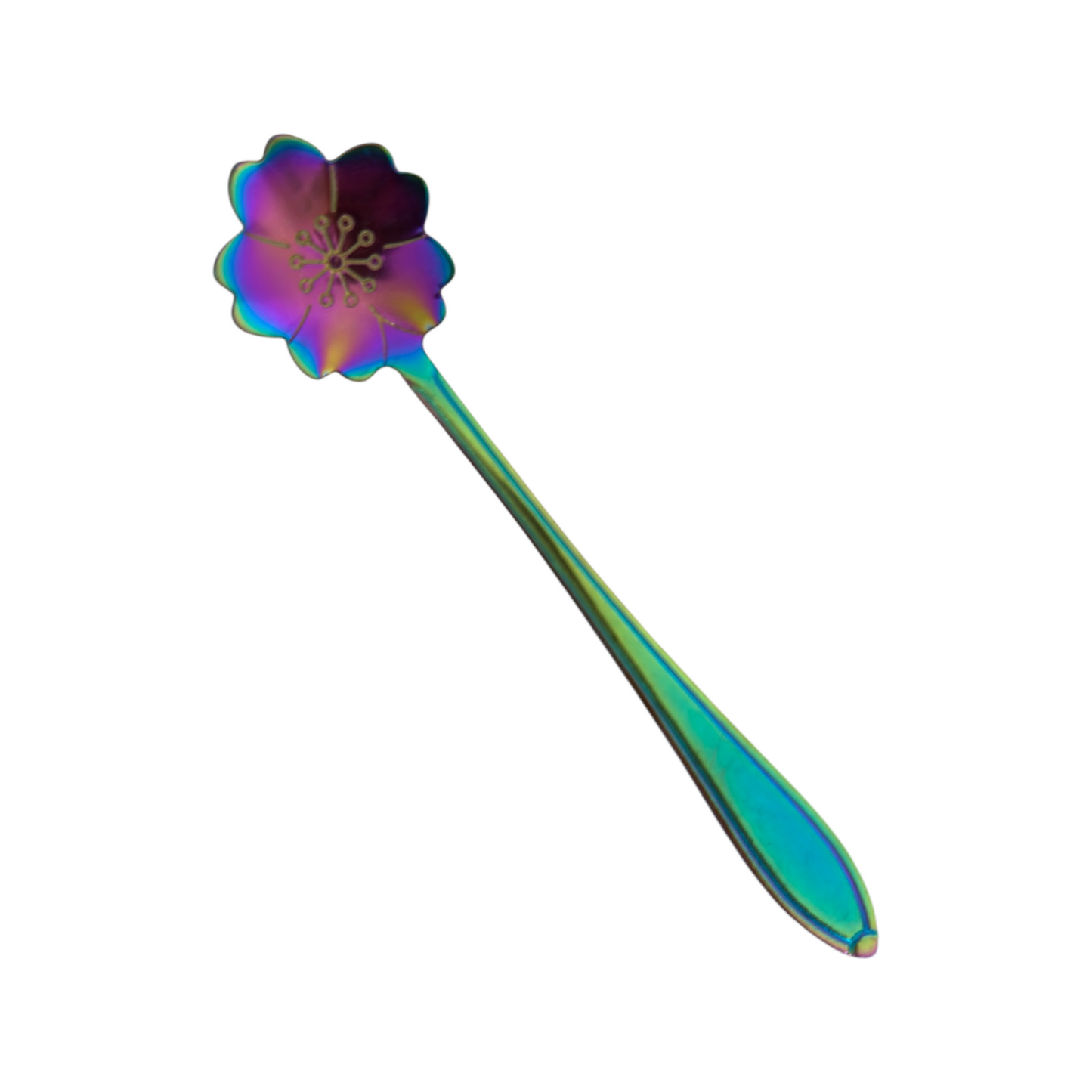 Cucharita Tornasol Flores 12cm