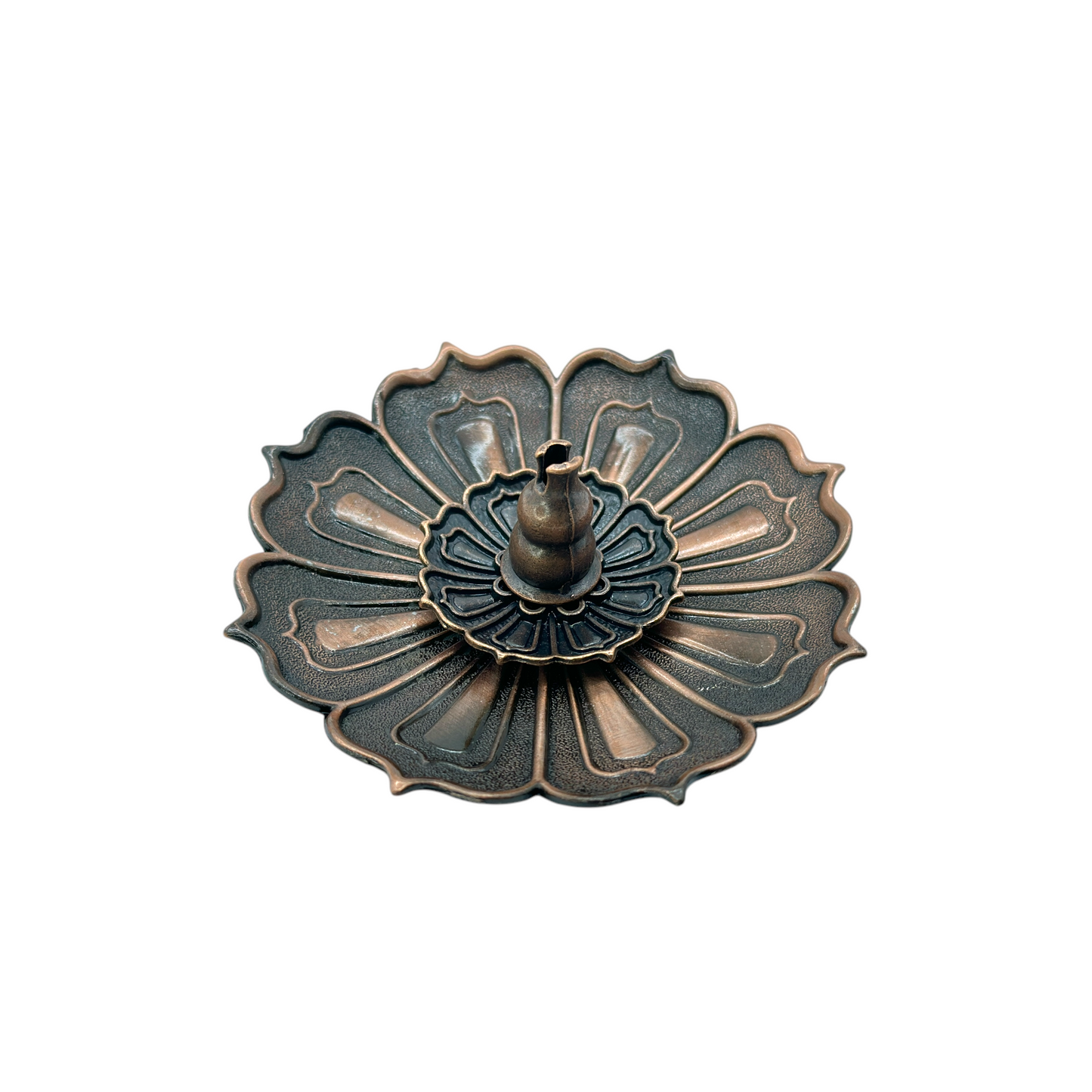 Porta Incienso Flor Metal 3 Partes 8.5cm