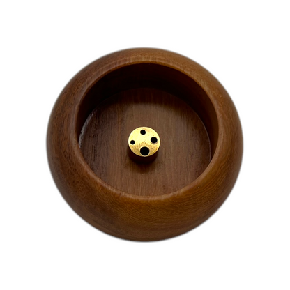 Porta Incienso Vertical Base Madera Redonda 5.5cm
