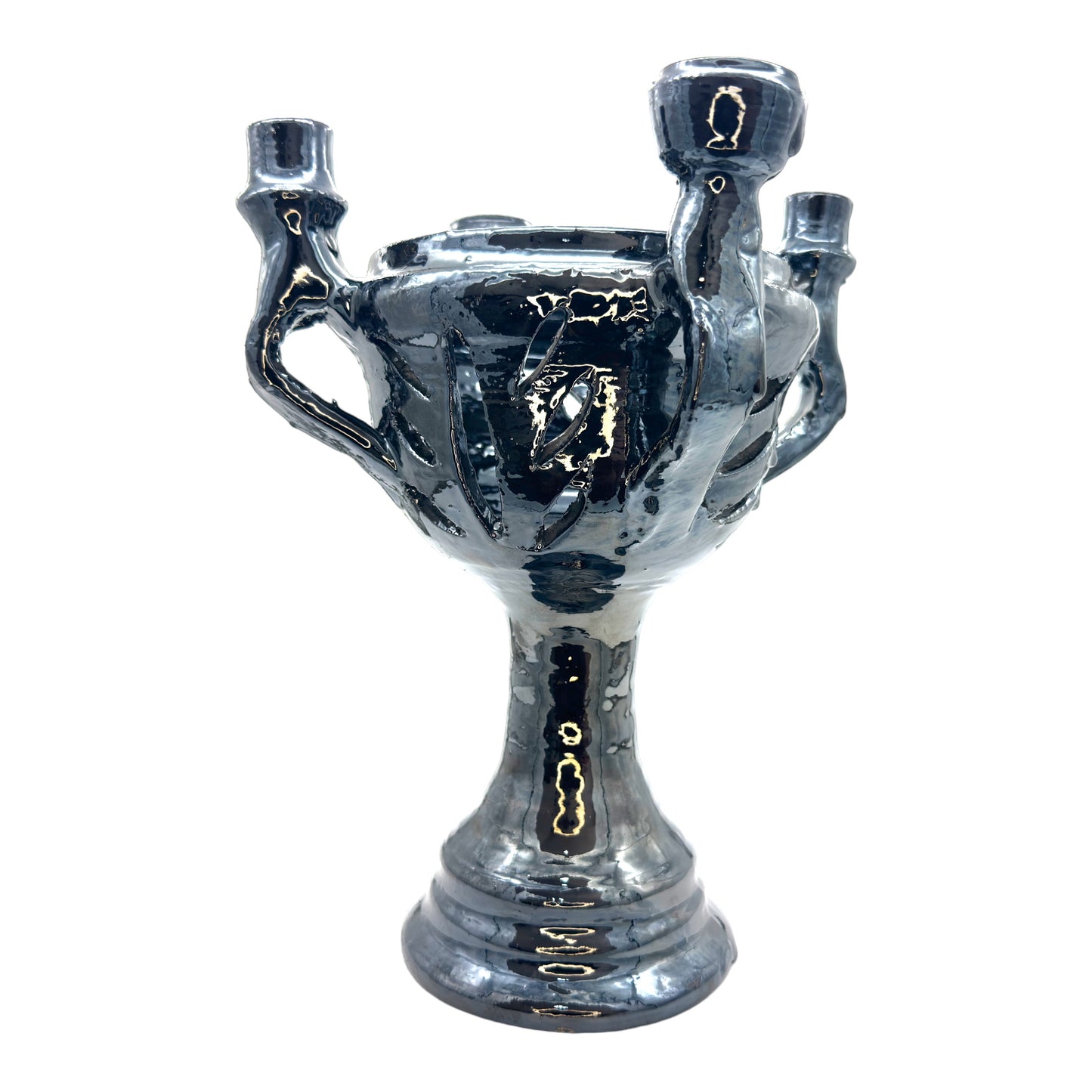 Copalero Especial Jumbo C/Porta Velas 19cm X 28cm Esmaltada