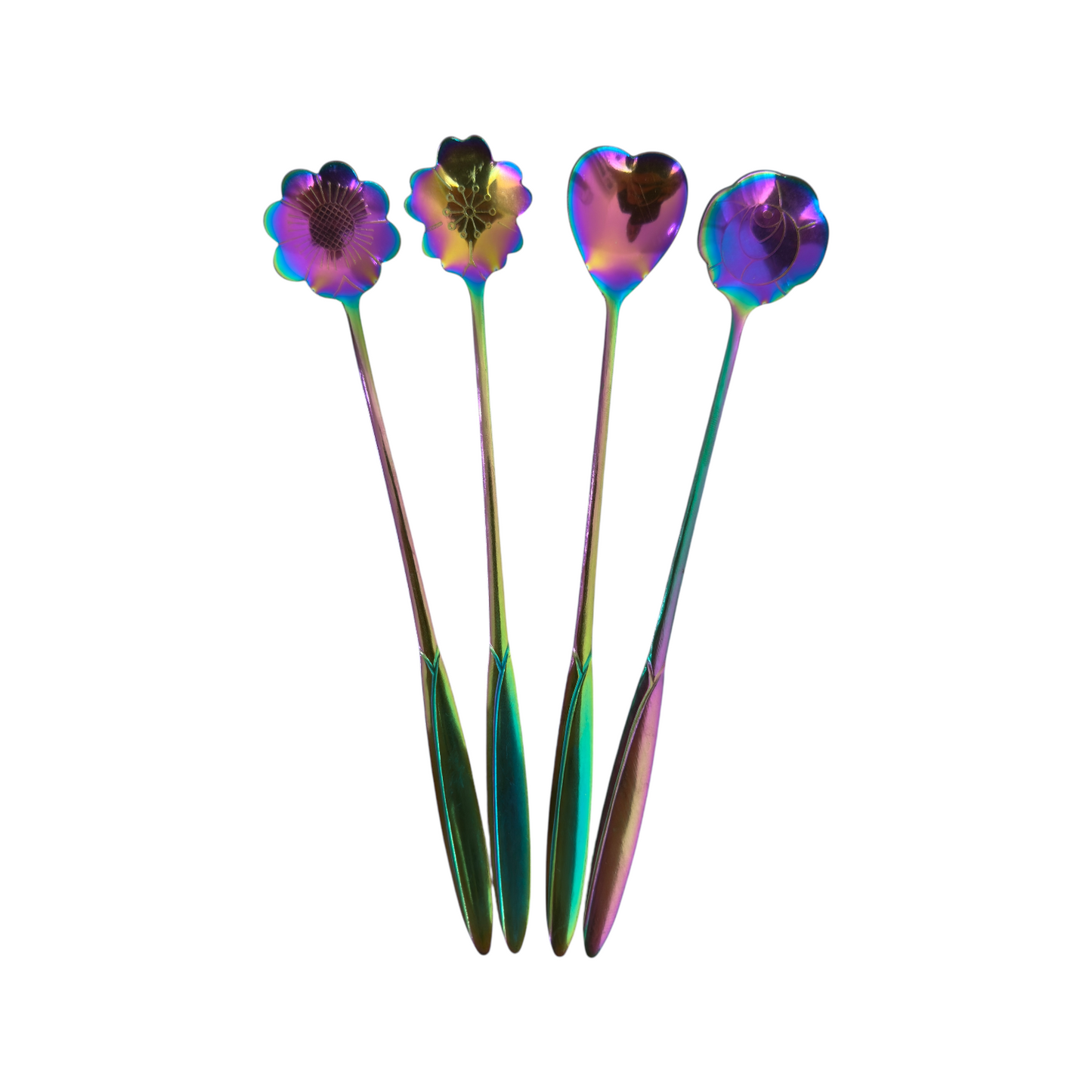 Cucharita Tornasol Flores 18cm
